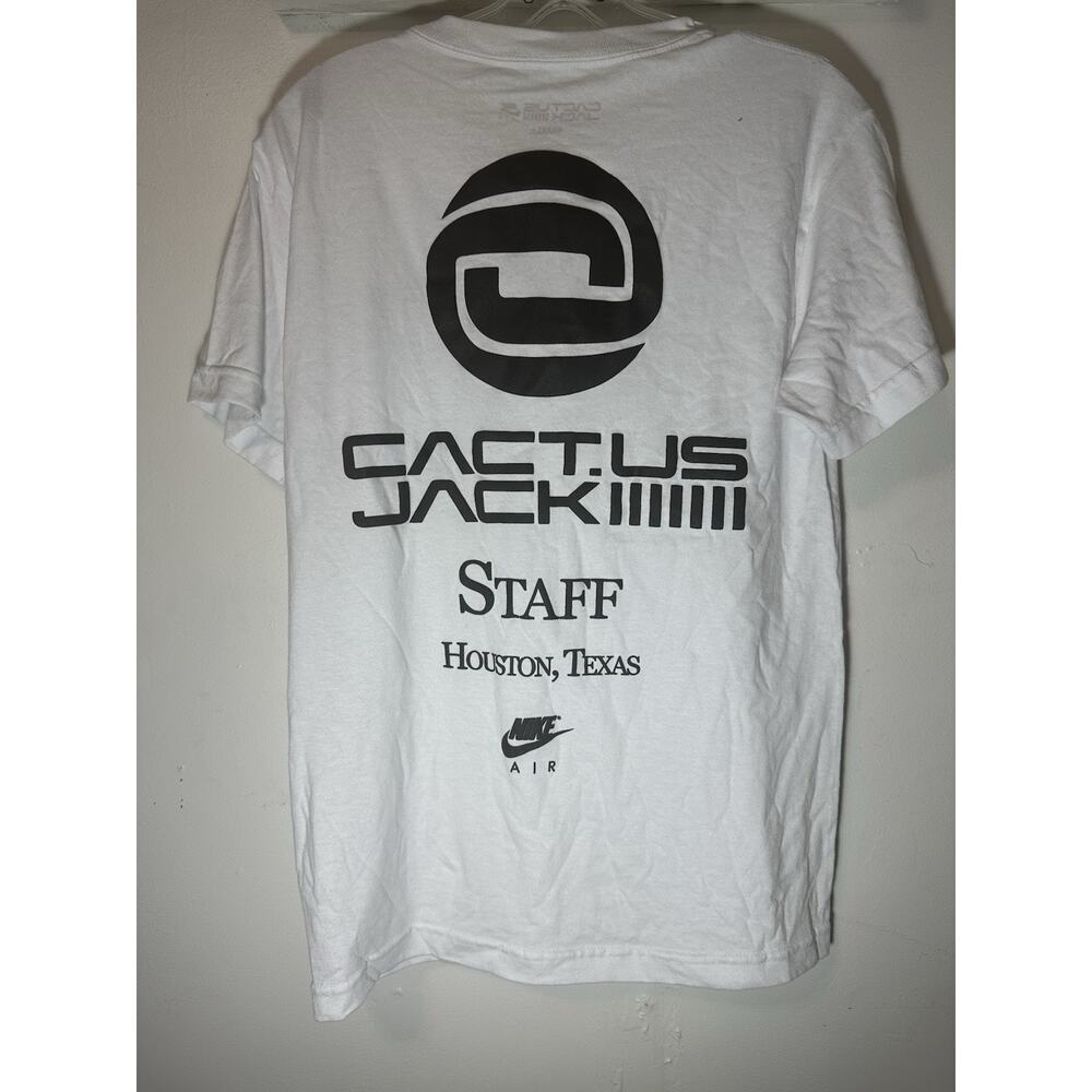 Nike Travis Scott Cactus Jack White Astroworld Staff Houston Texas T Shirt S A2